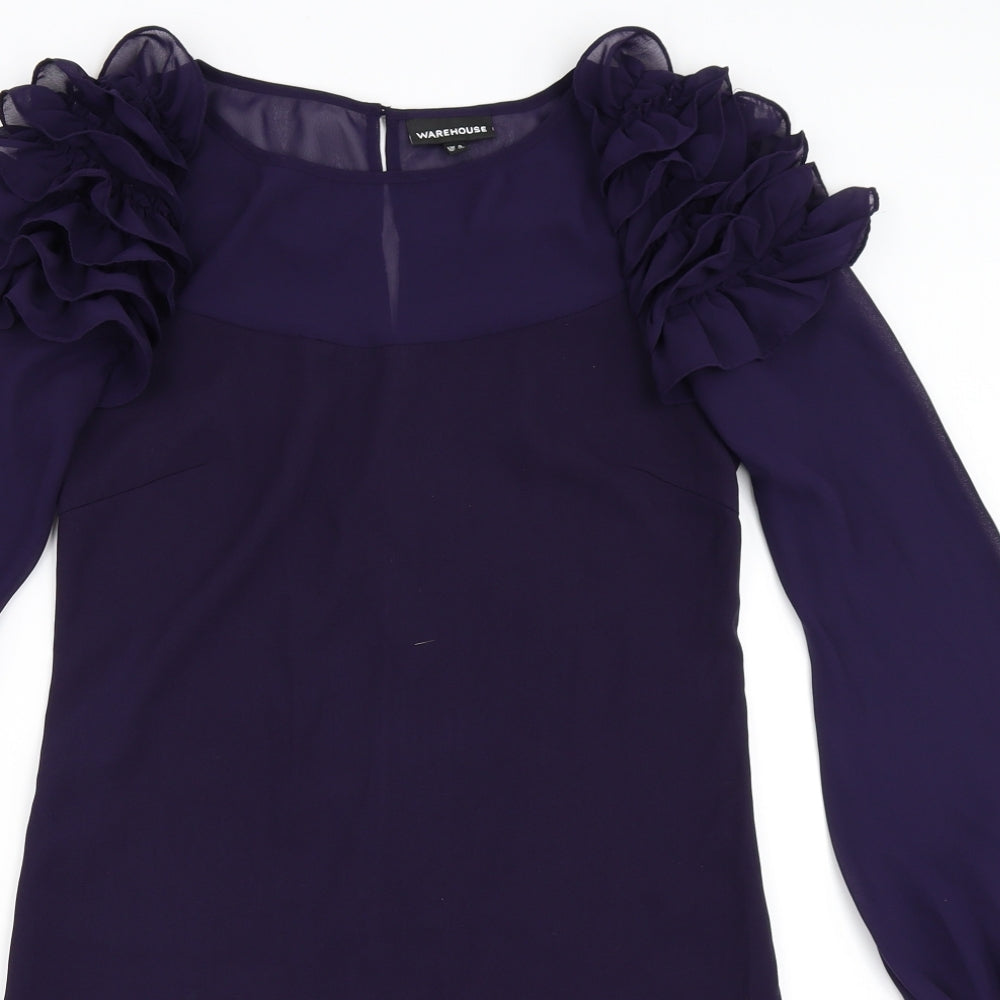 Warehouse Womens Purple   Shift  Size 8