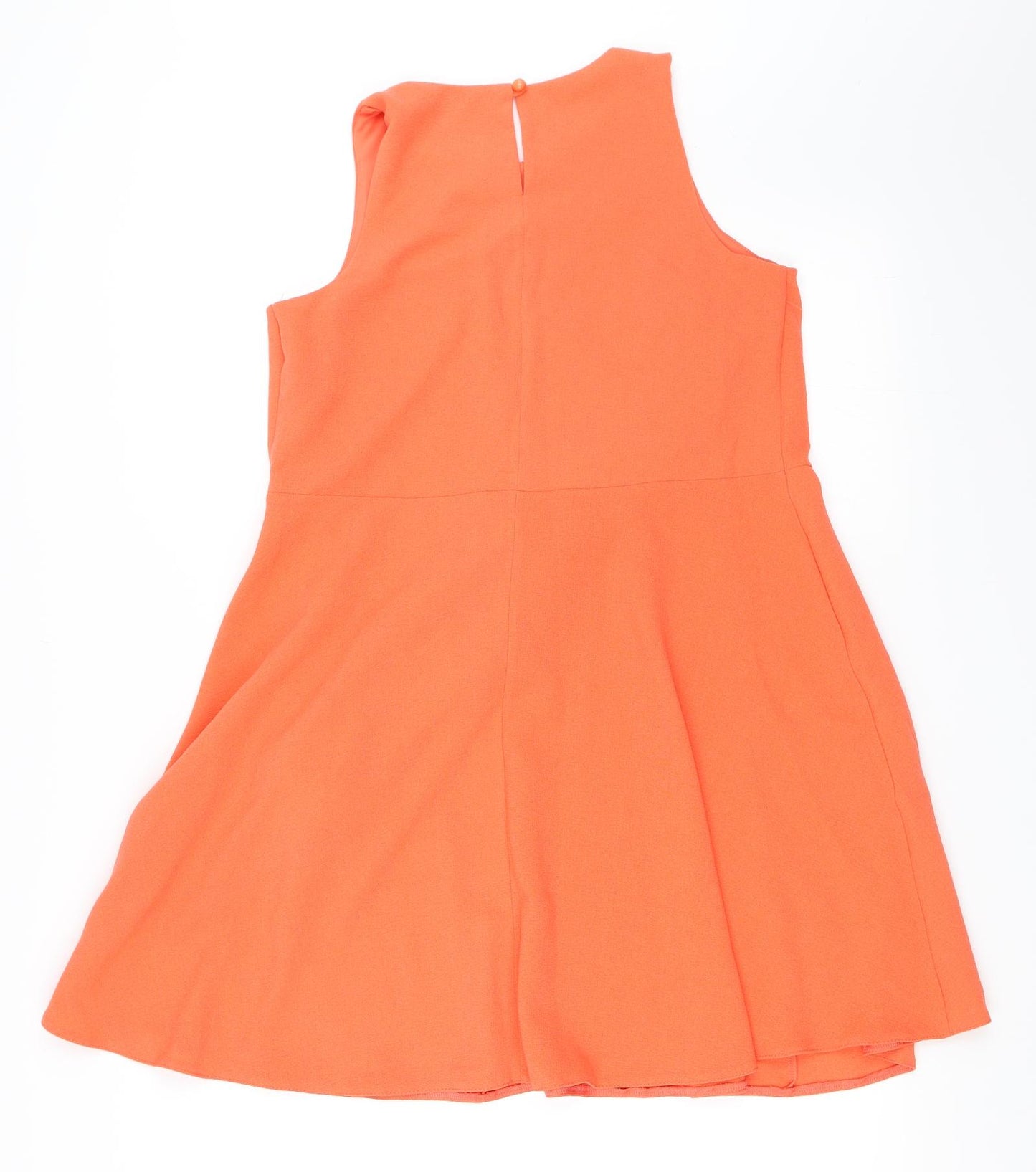 F&F Womens Orange   Skater Dress  Size 8