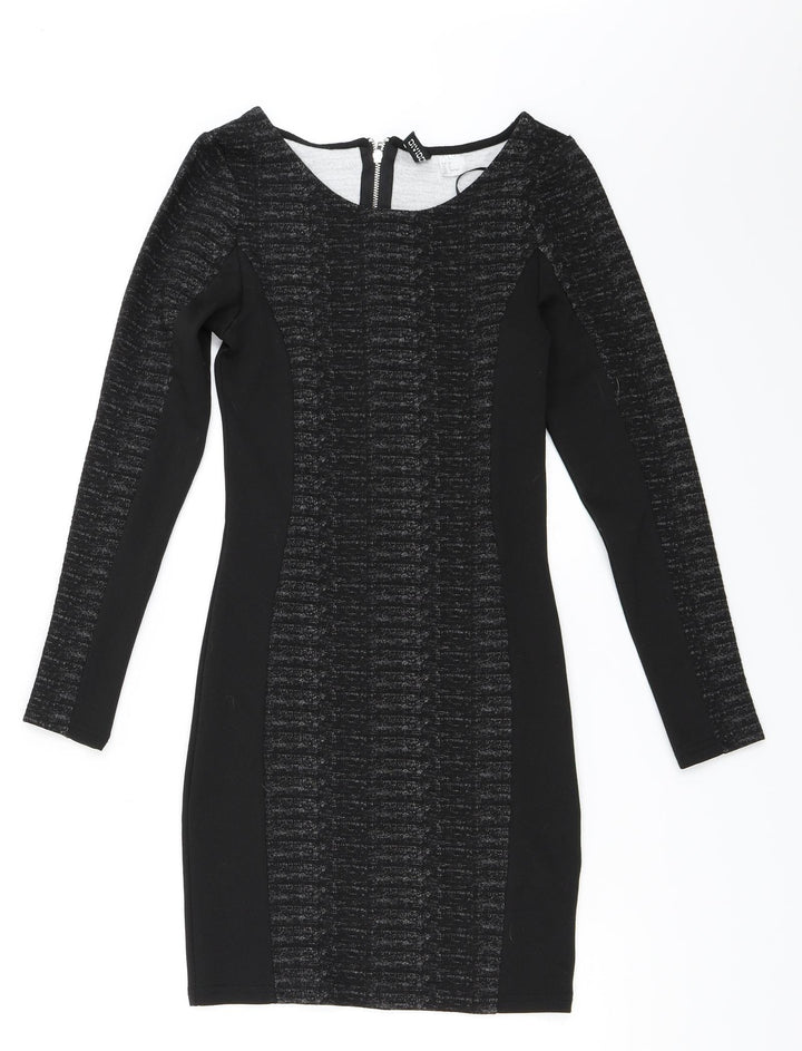 H&M Womens Black   Bodycon  Size 6