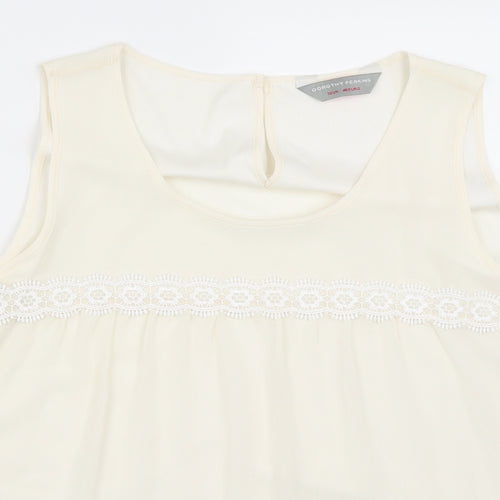 Dorothy Perkins Womens Ivory   Basic Blouse Size 12