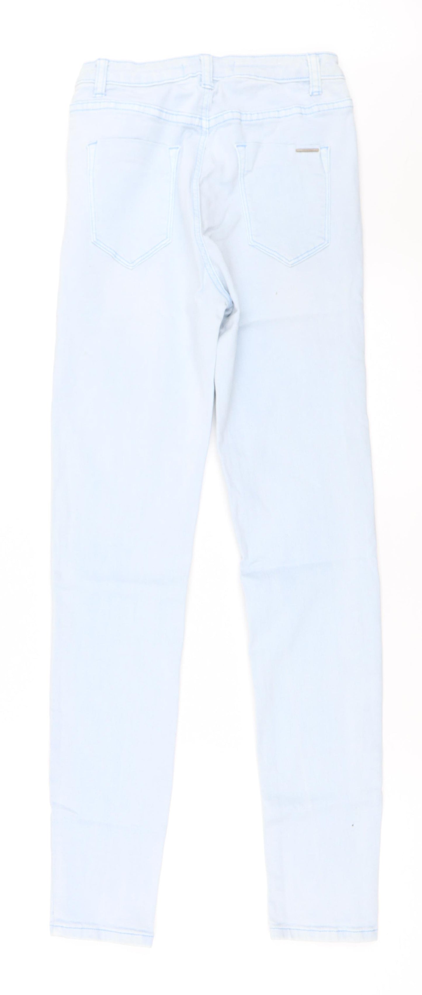Preworn Womens Blue  Denim Skinny Jeans Size 10 L29 in
