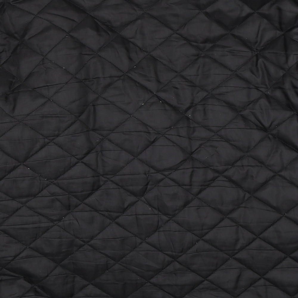 George Mens Black   Quilted Coat Size S