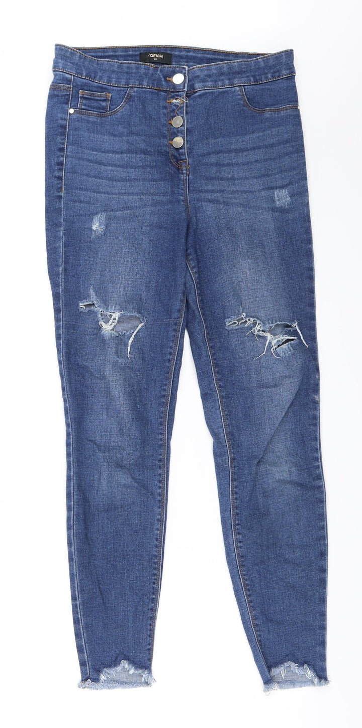Matalan Womens Blue Denim Skinny Jeans Size 10 L27 in