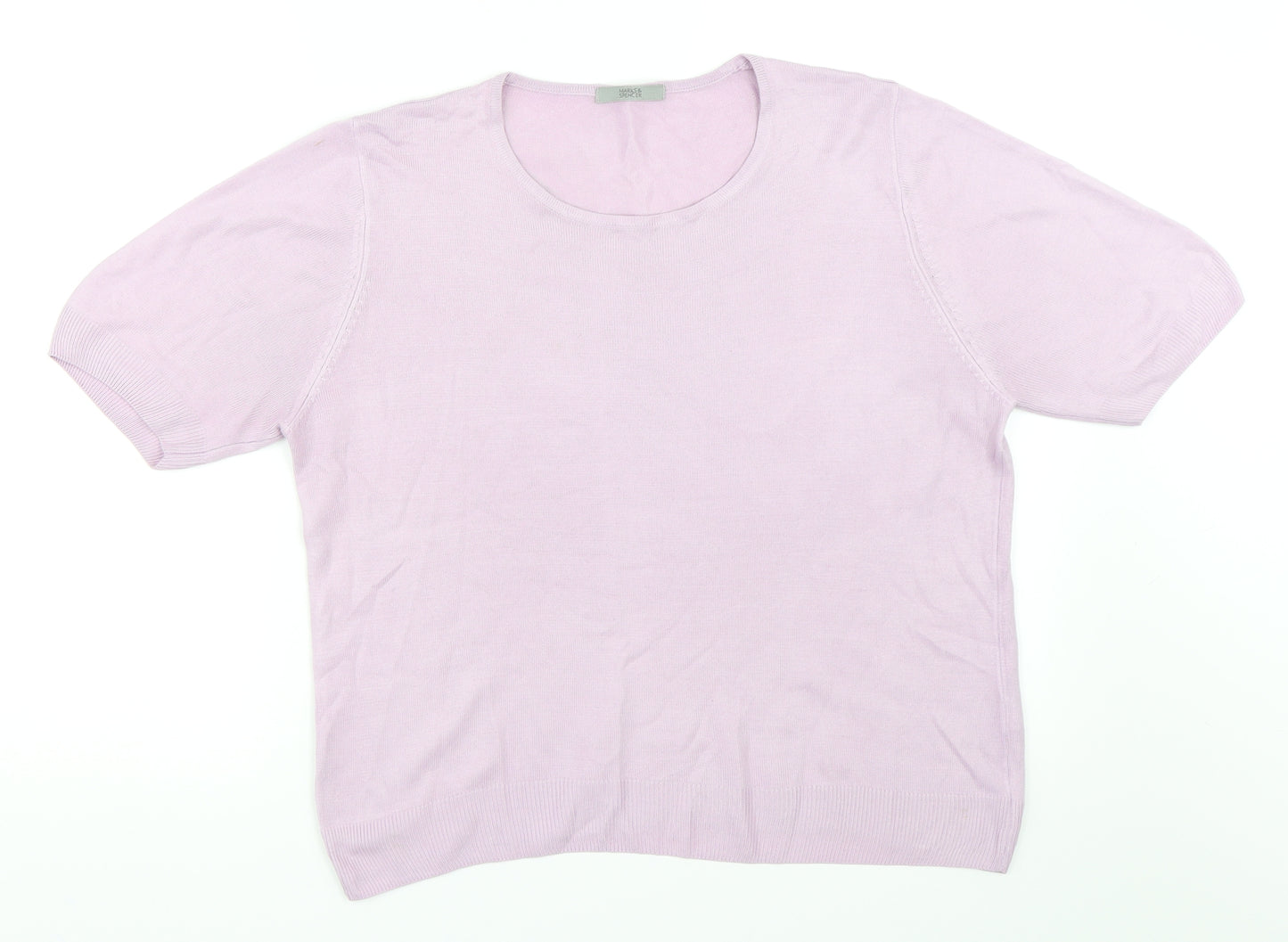 Marks and Spencer Womens Purple   Pullover Jumper Size 18