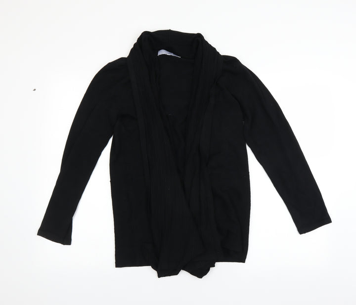 Modern Soul Womens Black   Cardigan Jumper Size S  - Waterfall Cardigan