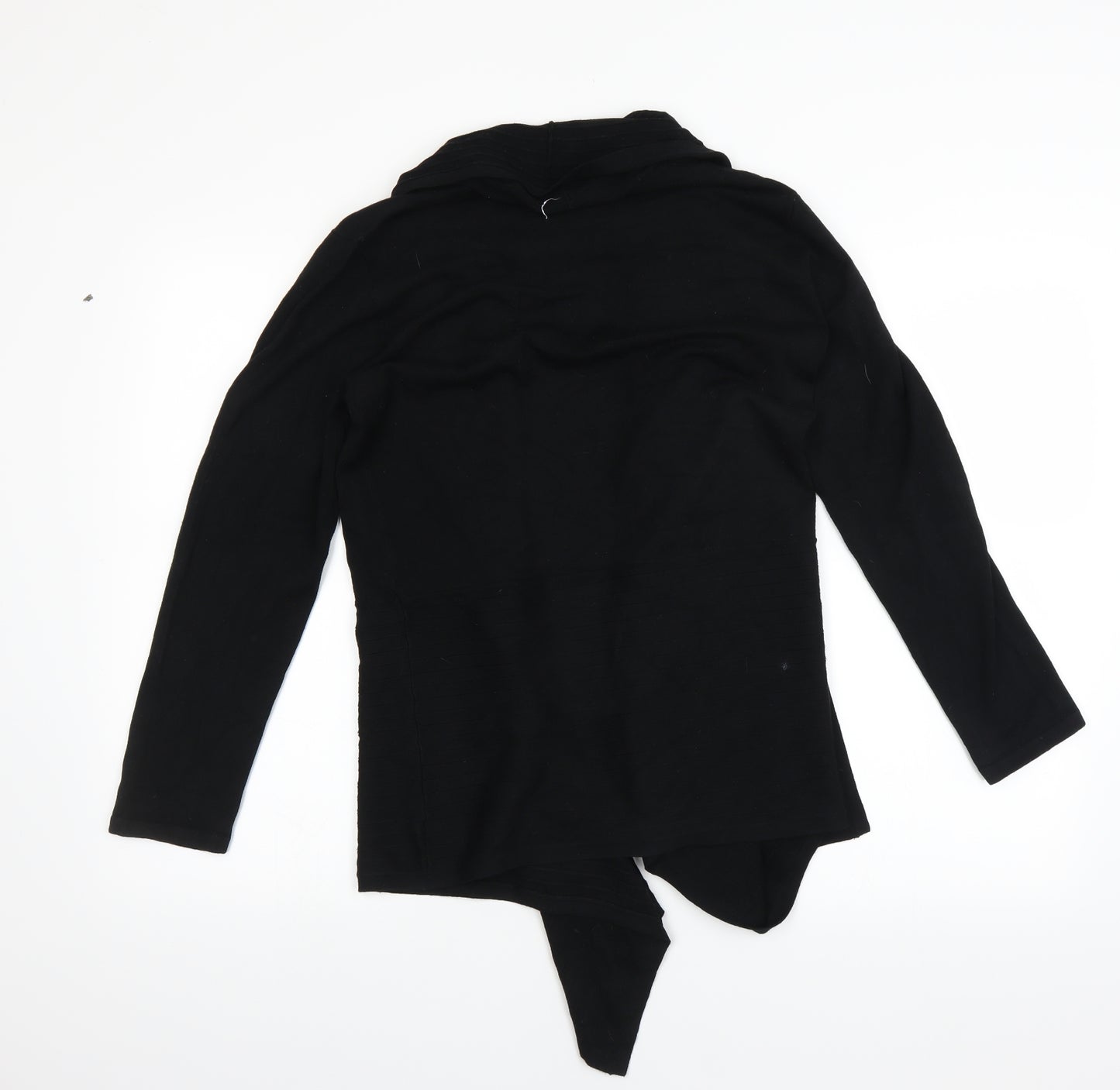 Modern Soul Womens Black   Cardigan Jumper Size S  - Waterfall Cardigan