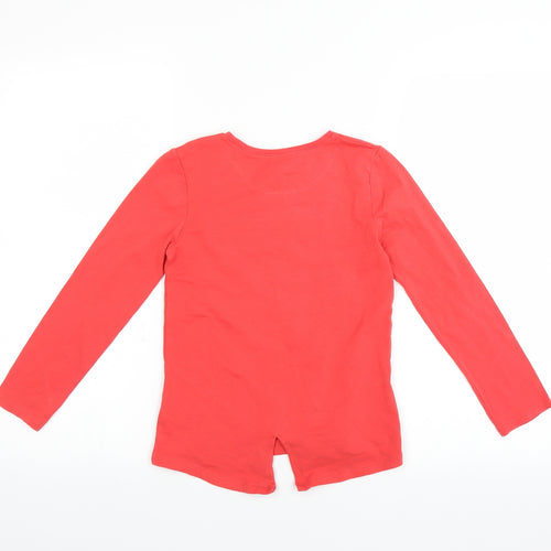Matalan Girls Red   Basic T-Shirt Size 8 Years