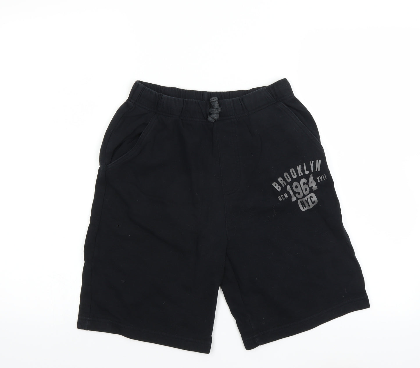 George Boys Black   Sweat Shorts Size 12-13 Years