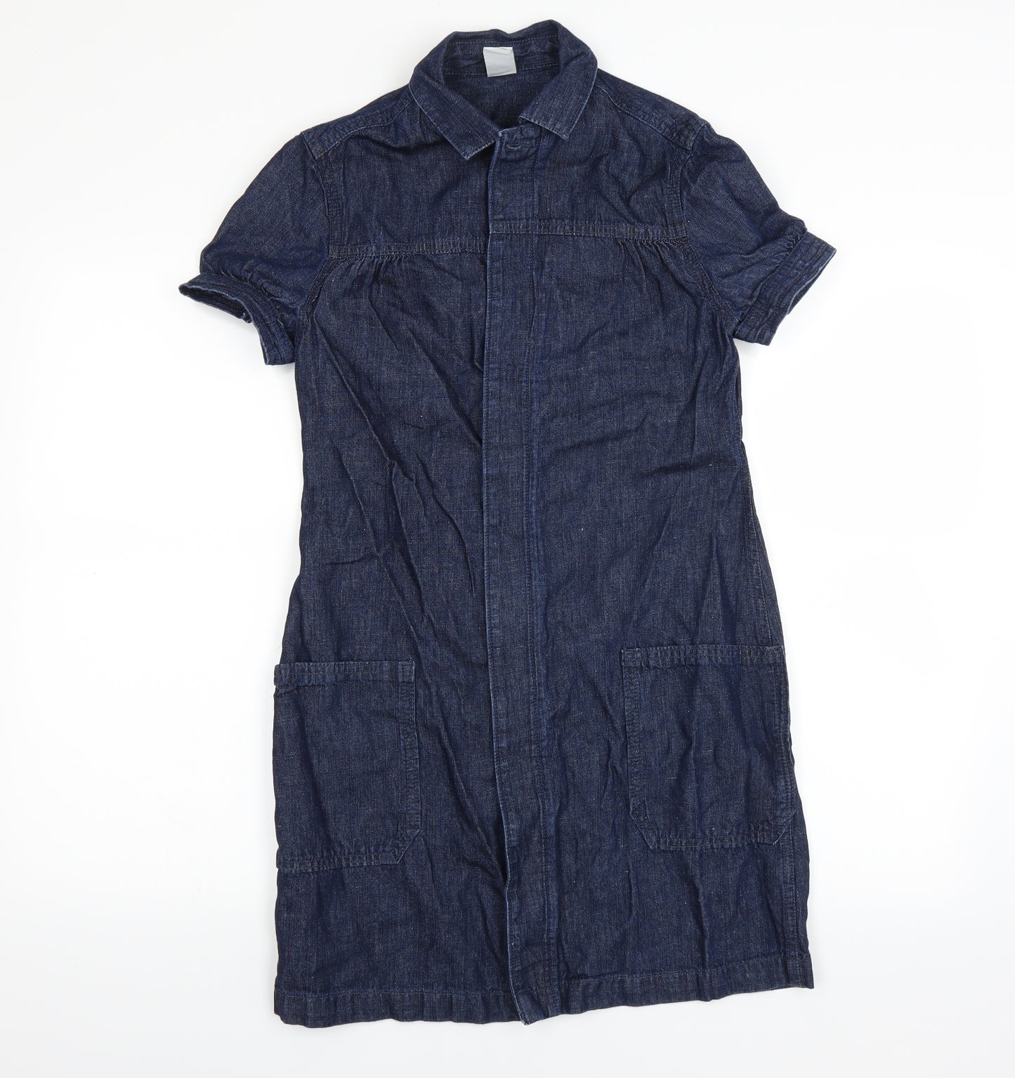 Gap Womens Blue  Denim Shirt Dress  Size S
