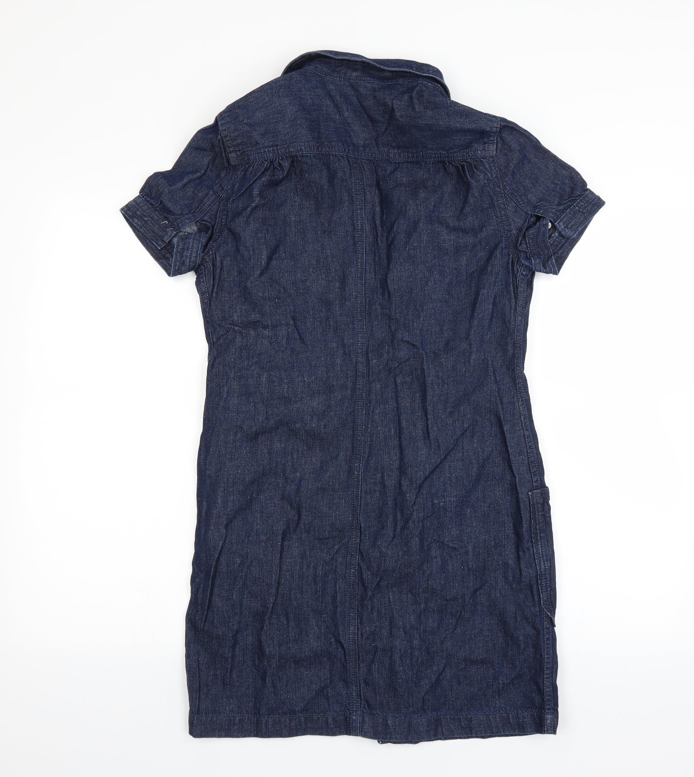 Gap Womens Blue  Denim Shirt Dress  Size S