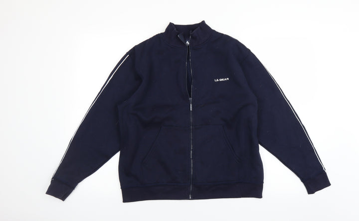 LA Gear Womens Blue Full Zip Sweatshirt Size 16