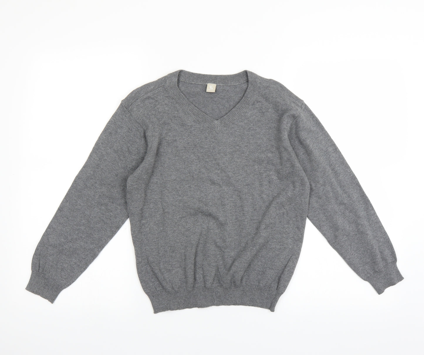 Sainsburys Boys Grey   Pullover Jumper Size 9 Years  - SCHOOL