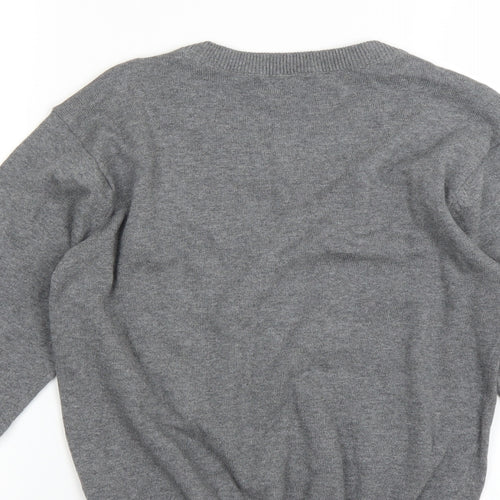Sainsburys Boys Grey   Pullover Jumper Size 9 Years  - SCHOOL