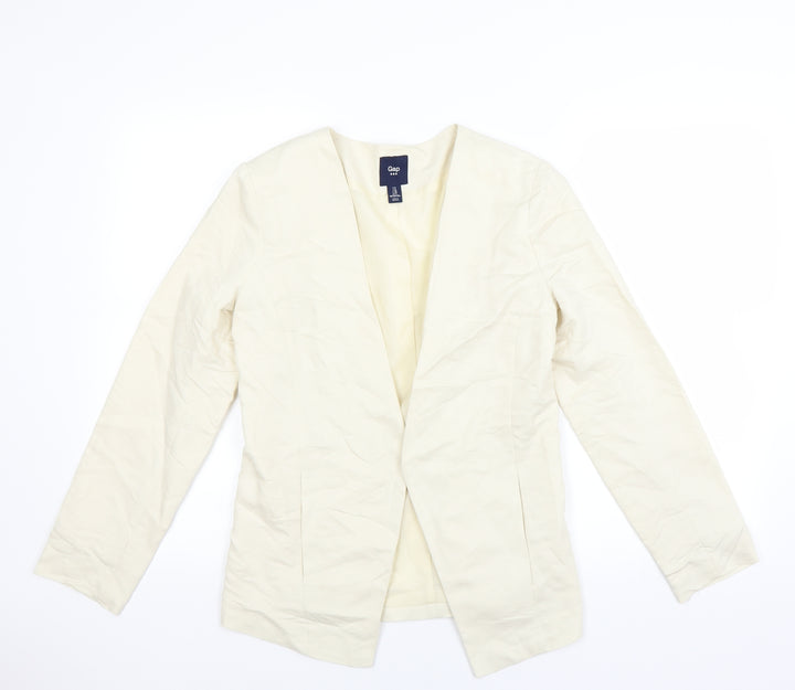 Gap Womens Ivory Jacket Suit Jacket Size 6