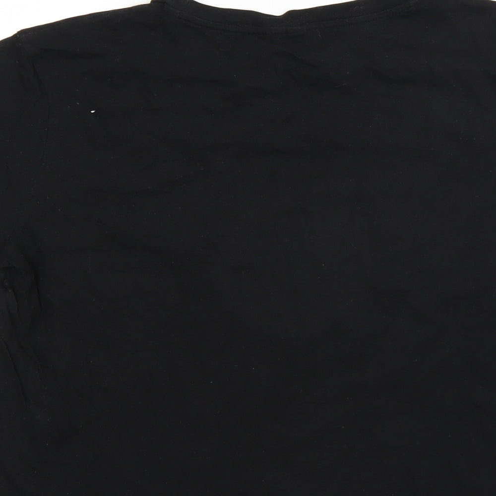 Divided by H&M Womens Black   Basic T-Shirt Size L  - NASA