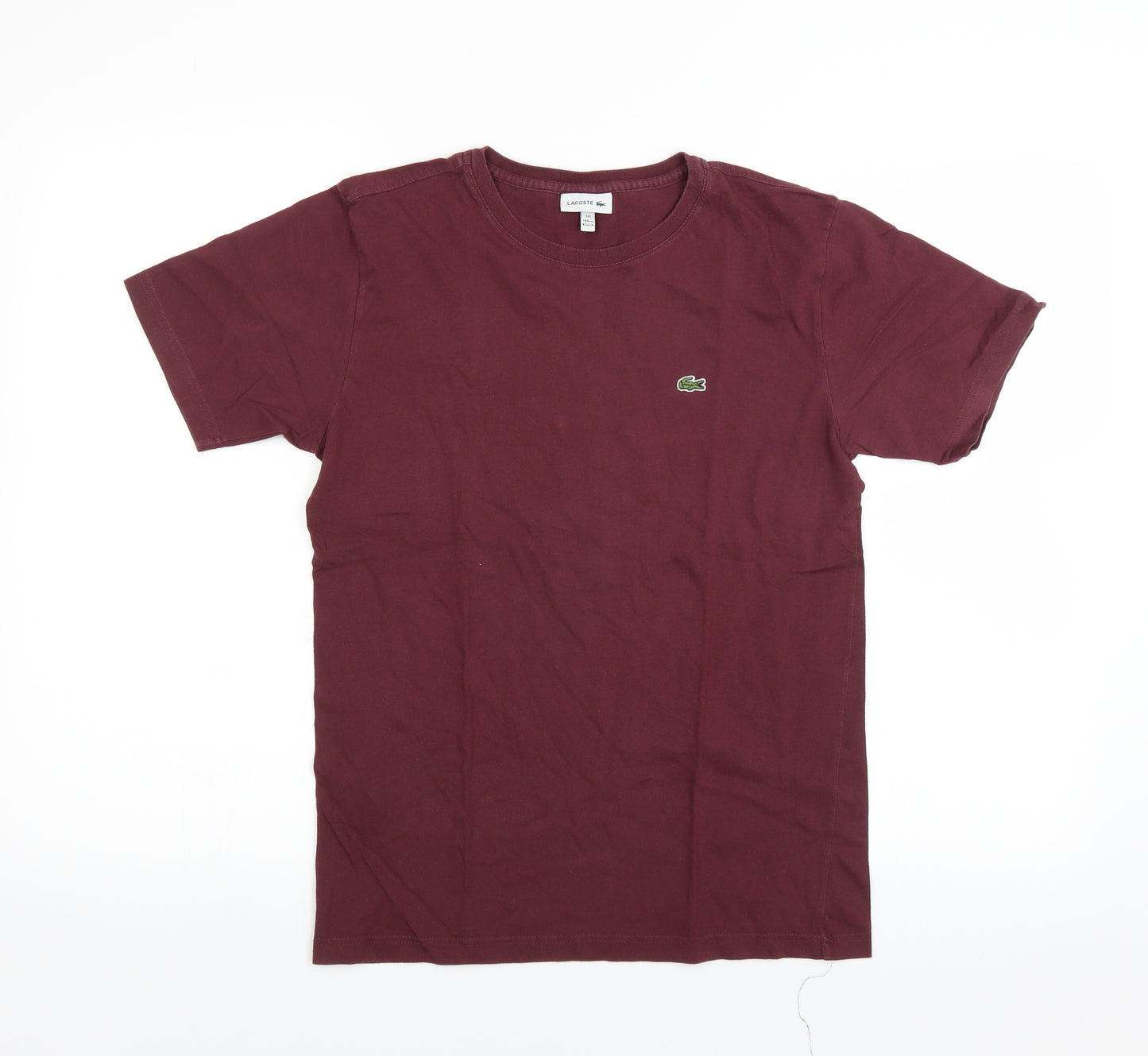 Lacoste Boys Purple   Basic T-Shirt Size 16 Years