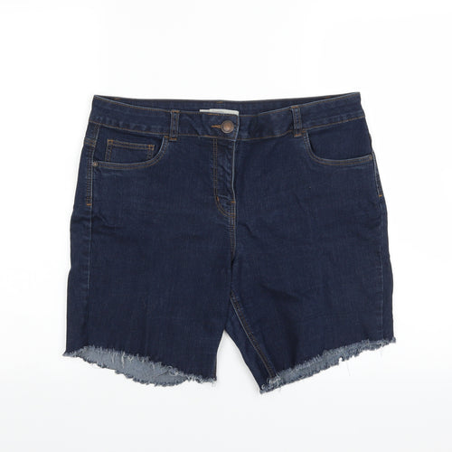 George Womens Blue  Denim Cut-Off Shorts Size 14 - DISTRESSED HEM