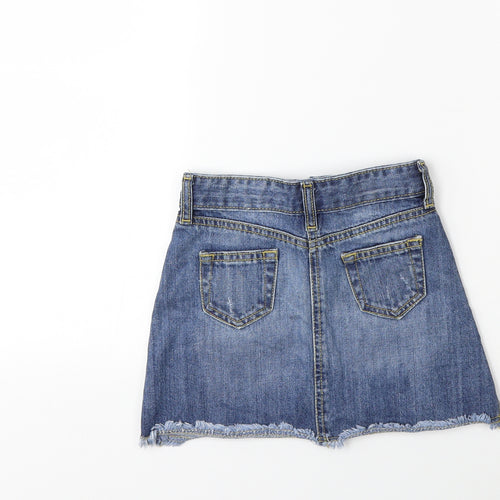 Matalan Girls Blue  Denim Mini Skirt Size 5 Years