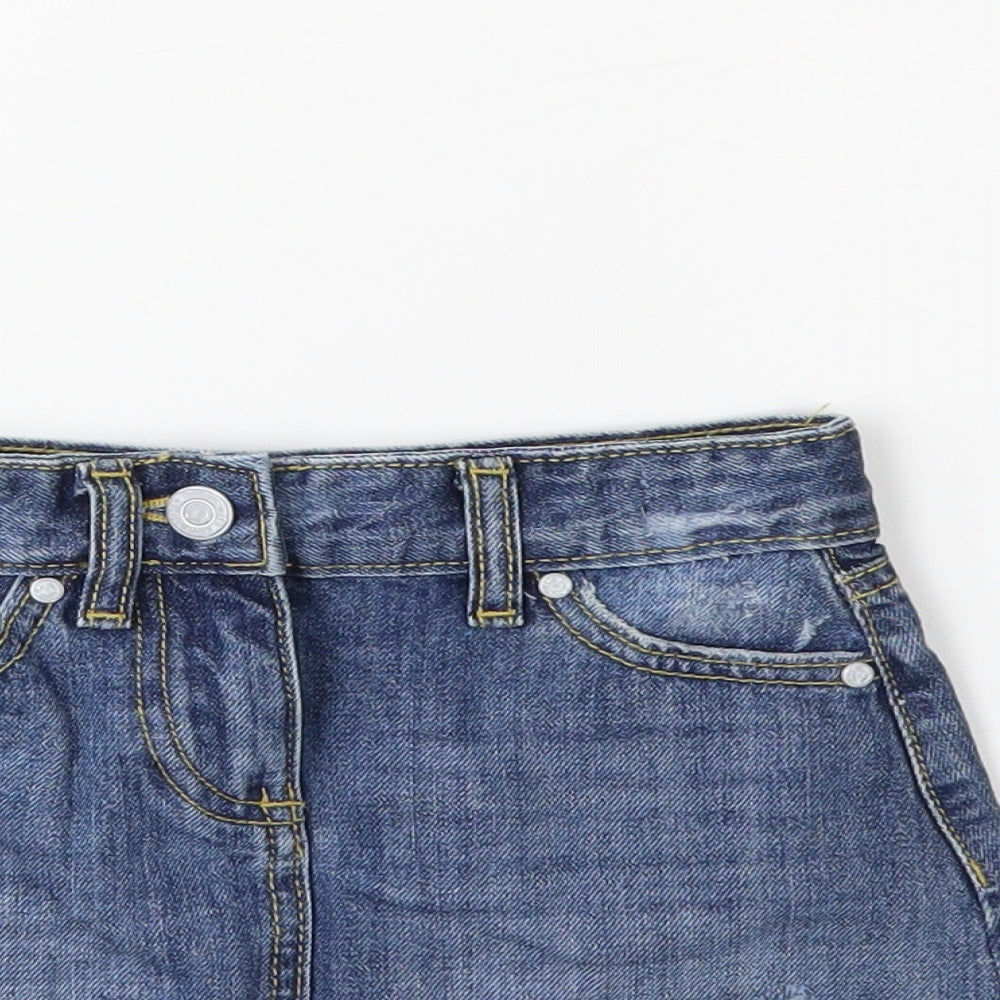 Matalan Girls Blue  Denim Mini Skirt Size 5 Years