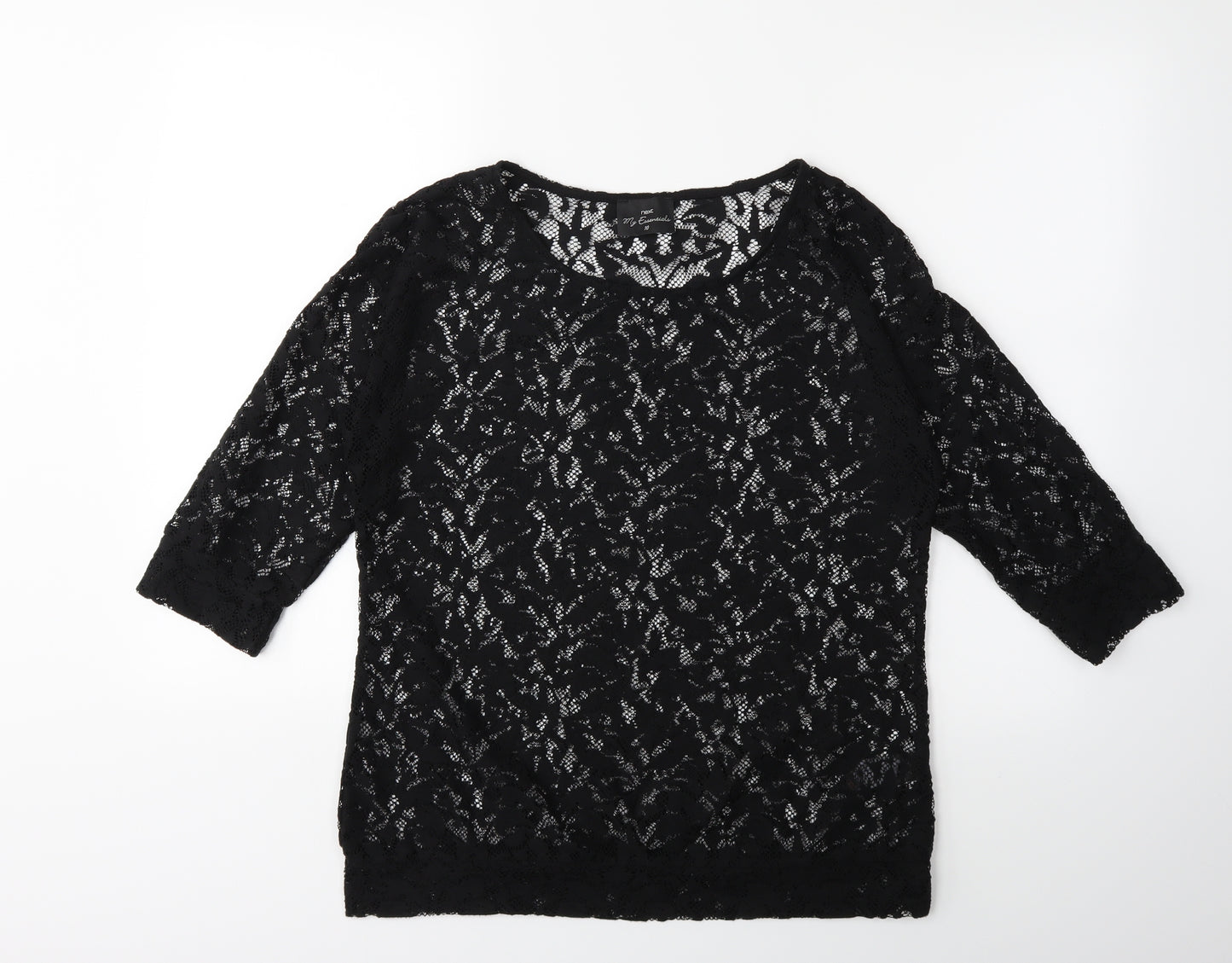 NEXT Womens Black   Basic T-Shirt Size 10