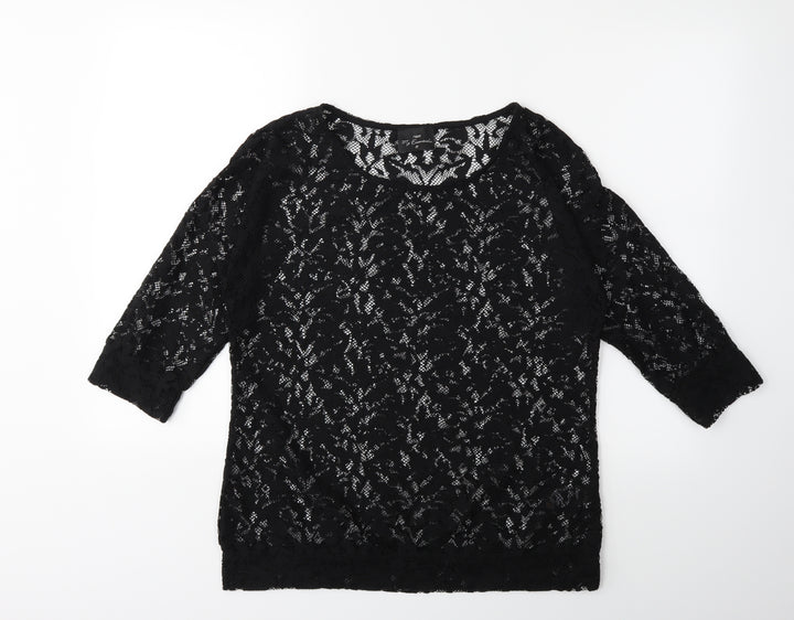NEXT Womens Black   Basic T-Shirt Size 10