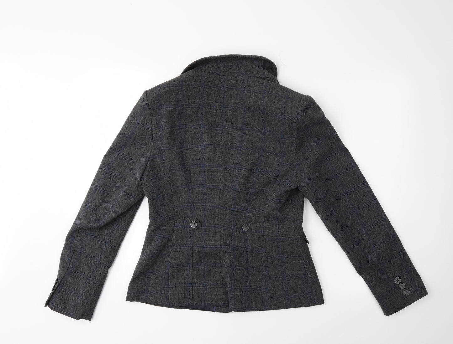 NEXT Womens Grey Check  Jacket Blazer Size 12
