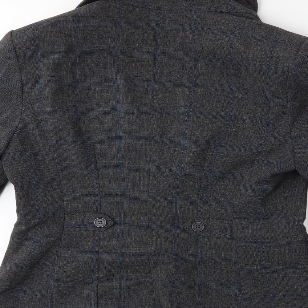NEXT Womens Grey Check  Jacket Blazer Size 12