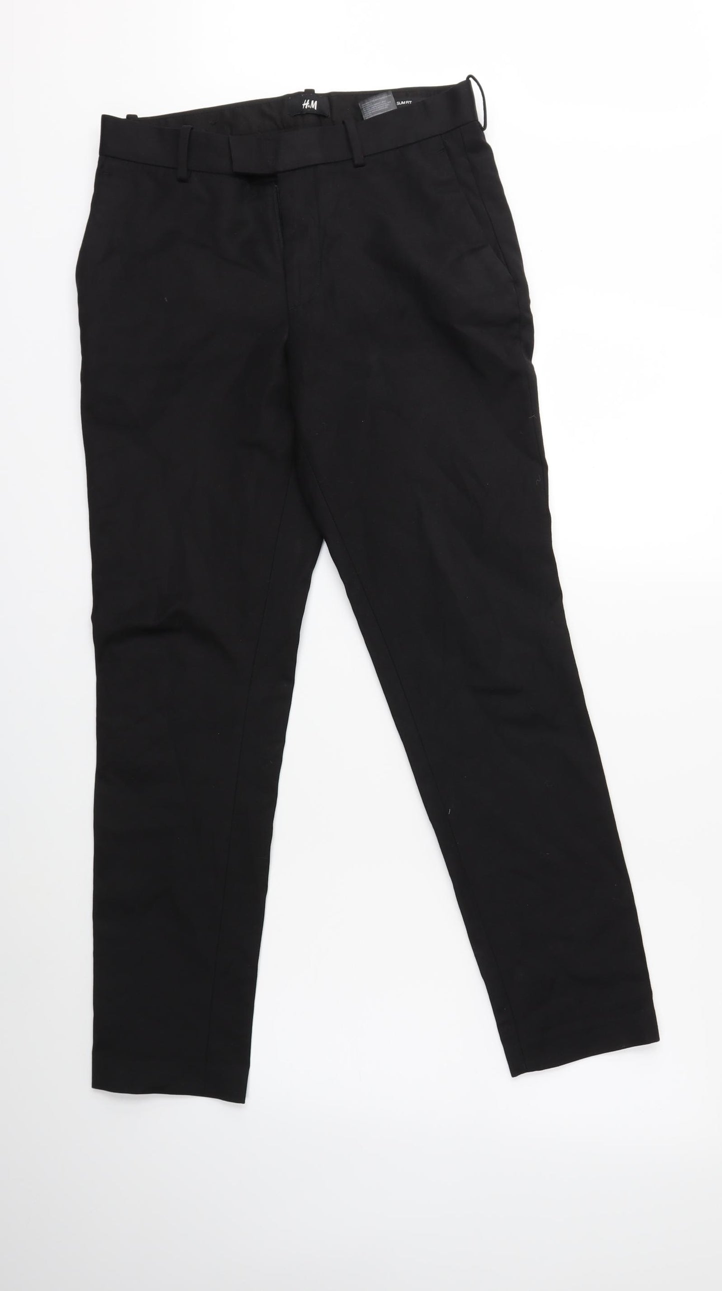 H&M Womens Black   Trousers  Size 30 in L28 in
