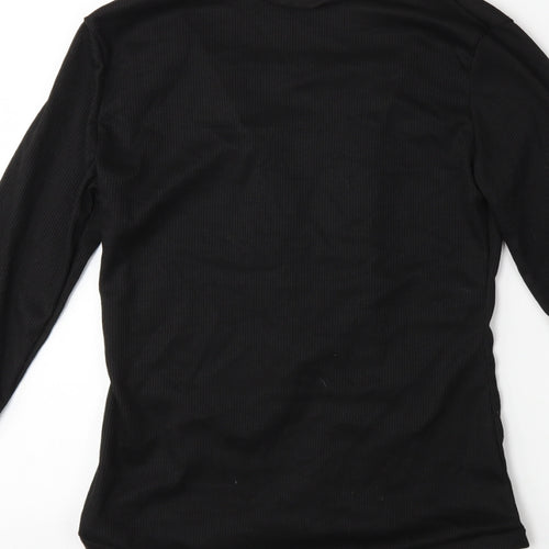 Preworn Womens Black   Basic T-Shirt Size S  - Body suit
