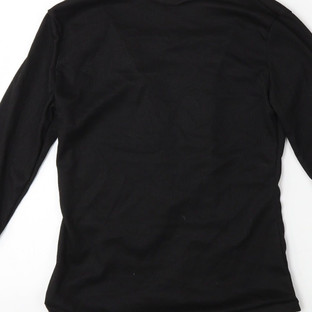 Preworn Womens Black   Basic T-Shirt Size S  - Body suit