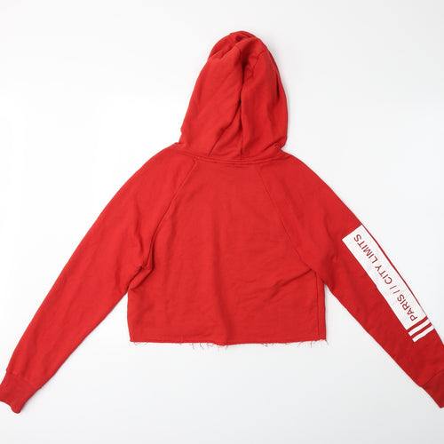 New Look Womens Red   Pullover Hoodie Size 6