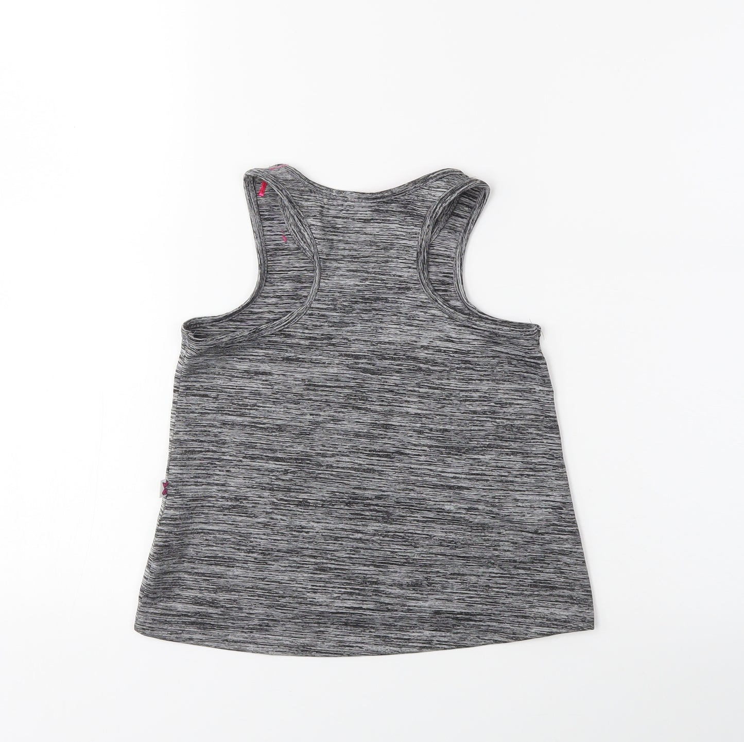 Jojo Silva Girls Grey   Basic Tank Size 6-7 Years