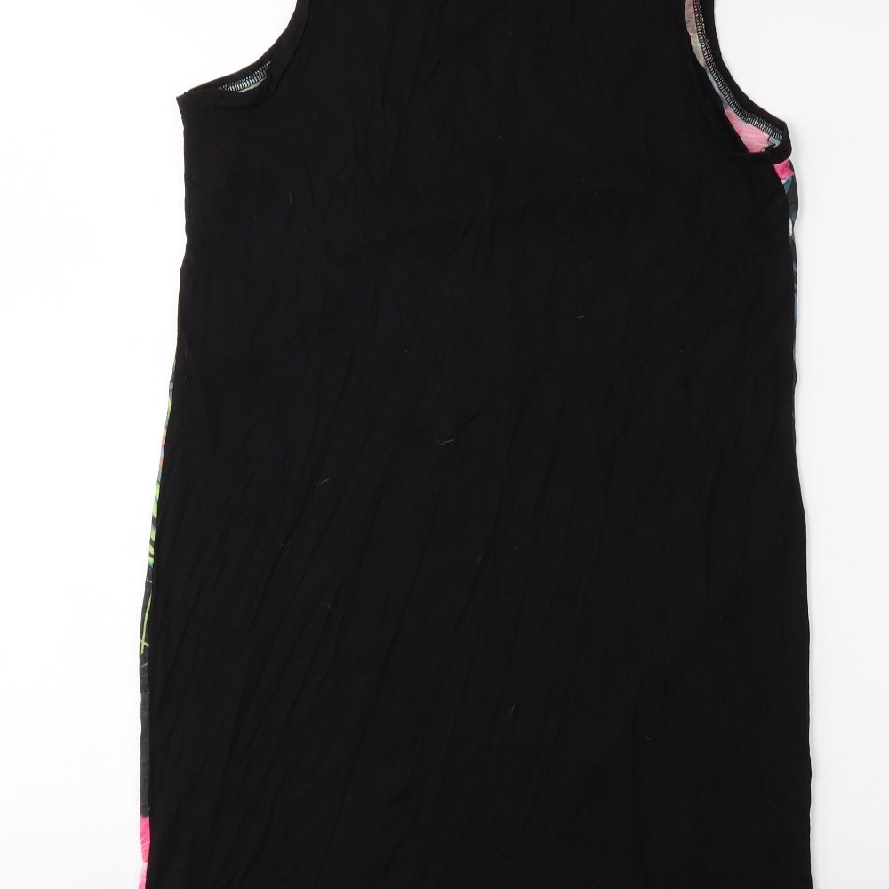 F&F Womens Black Floral  Basic Tank Size 12