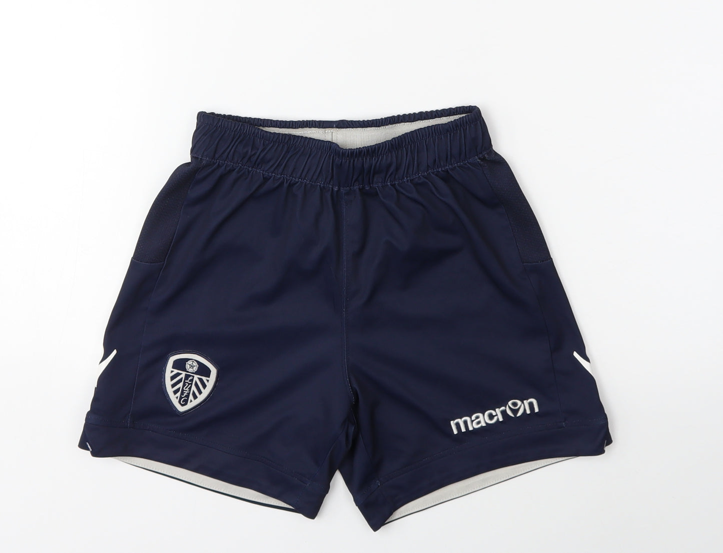 Leeds United Boys Blue   Sweat Shorts Size 5-6 Years