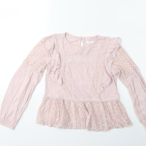 NEXT Girls Pink   Basic Blouse Size 8 Years