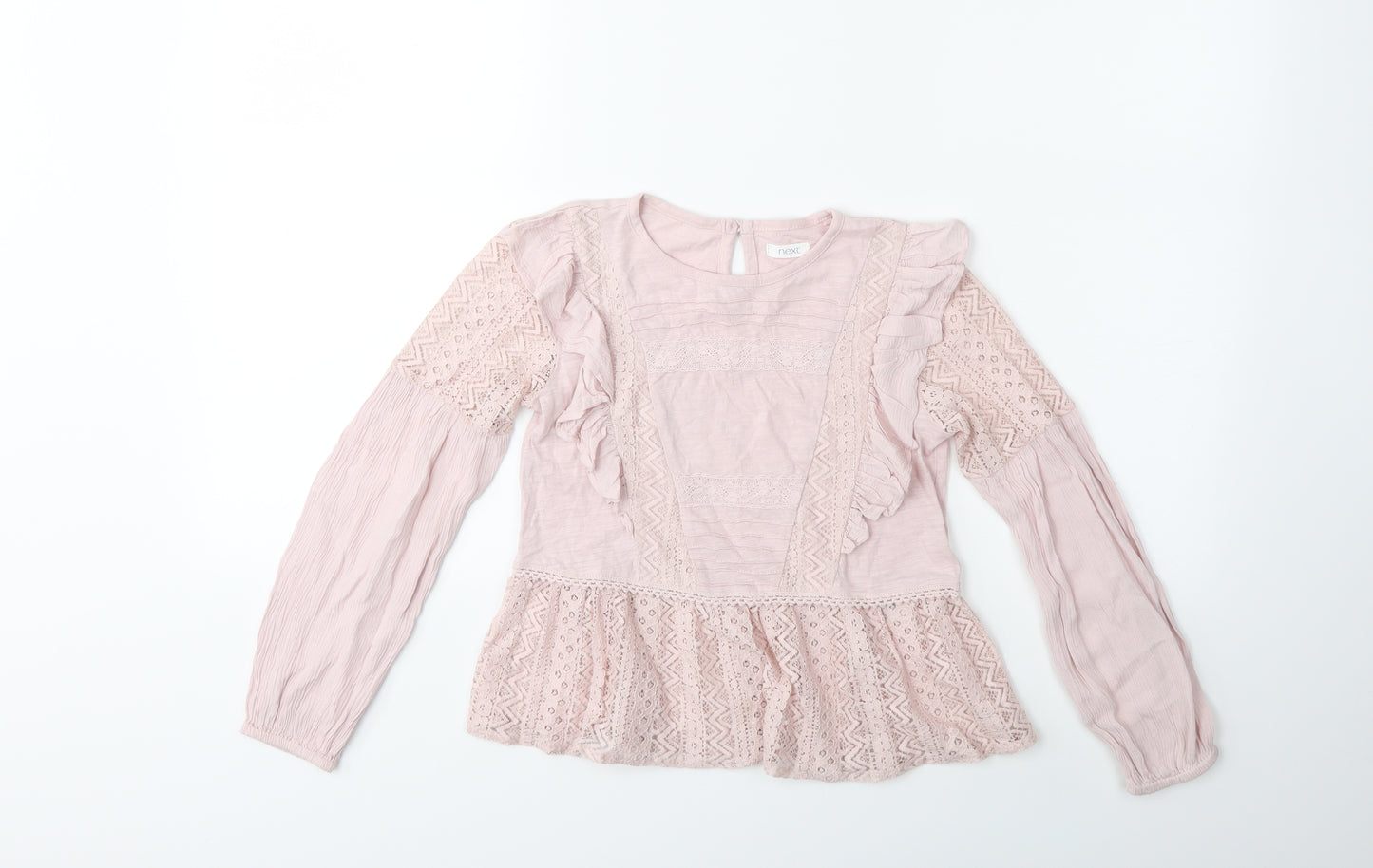 NEXT Girls Pink   Basic Blouse Size 8 Years