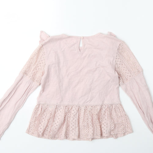 NEXT Girls Pink   Basic Blouse Size 8 Years