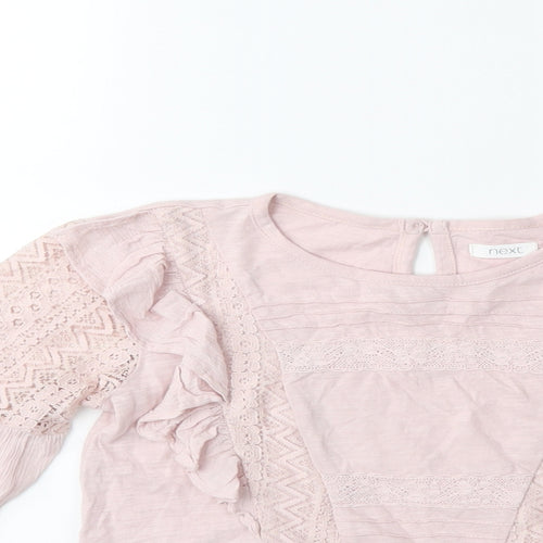 NEXT Girls Pink   Basic Blouse Size 8 Years