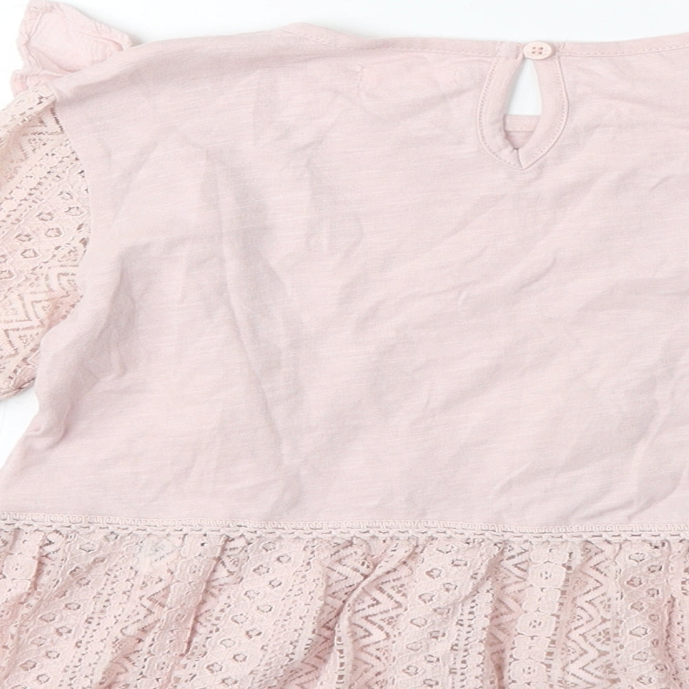 NEXT Girls Pink   Basic Blouse Size 8 Years