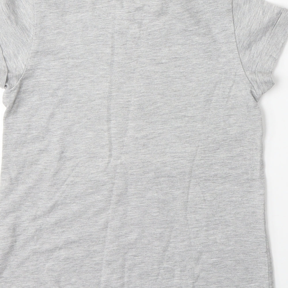 Young Dimension Girls Grey   Basic T-Shirt Size 6-7 Years