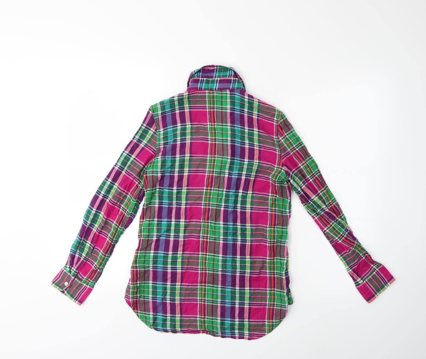 Ralph Lauren Girls Purple Check  Basic Button-Up Size 12 Years