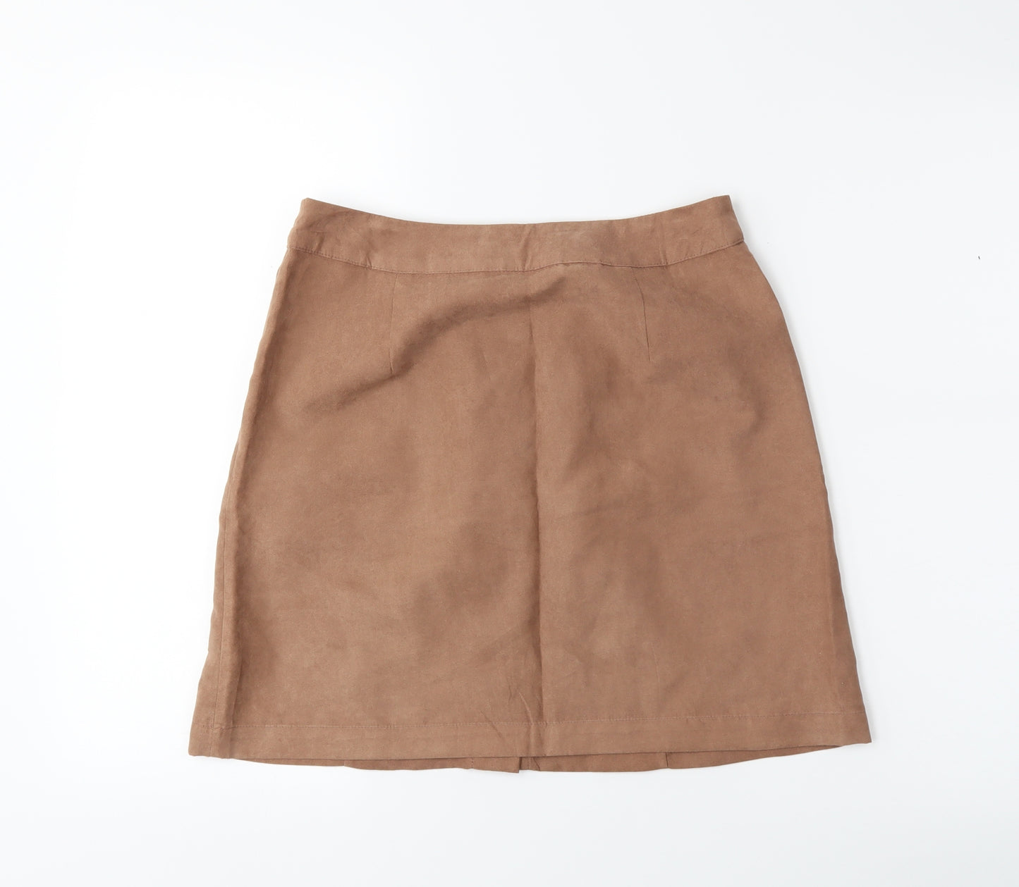 Boohoo Womens Brown   A-Line Skirt Size 10