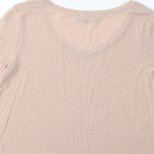 New Look Womens Beige   Basic T-Shirt Size 10