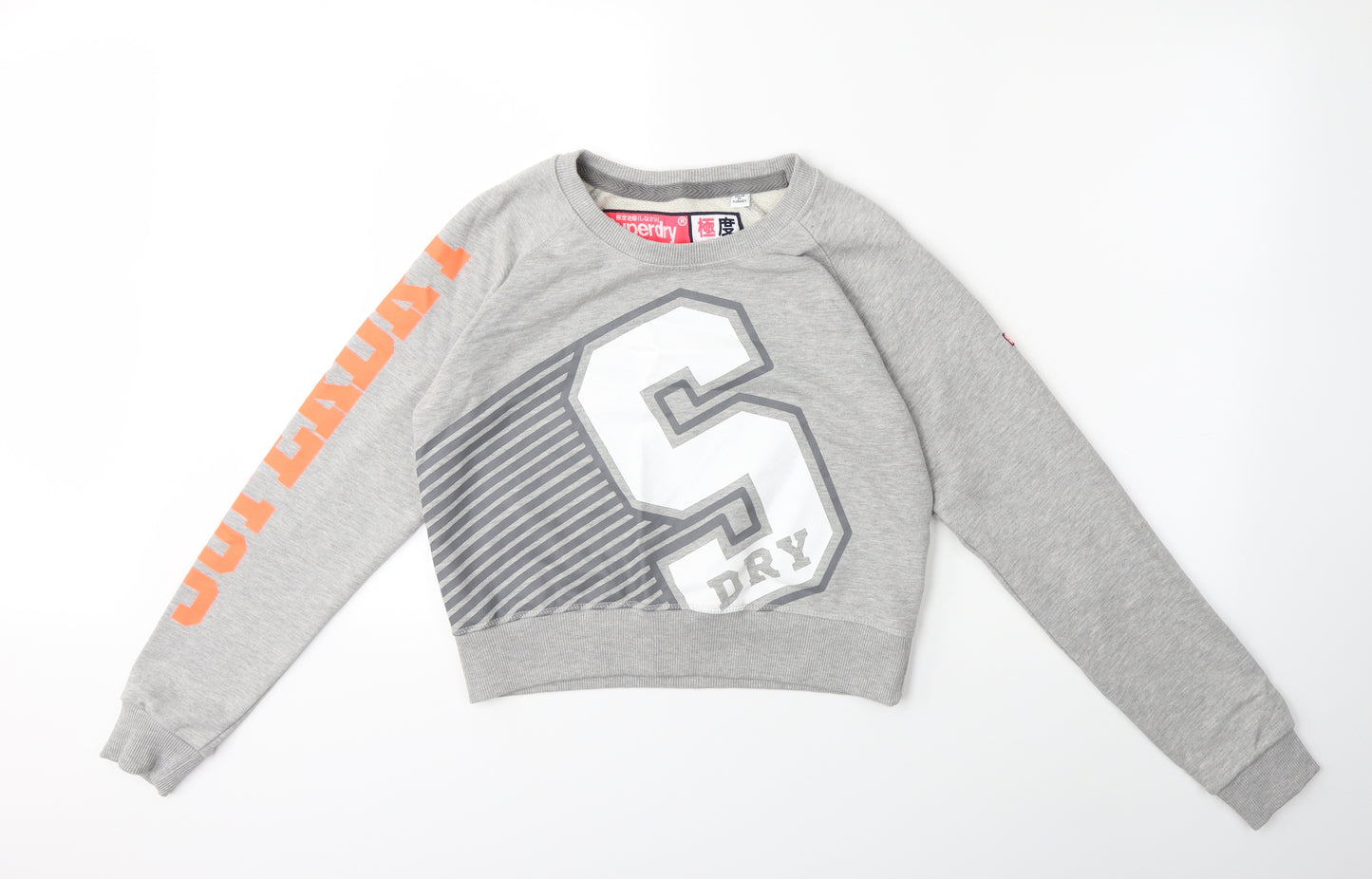 Superdry Womens Grey   Pullover Sweatshirt Size S