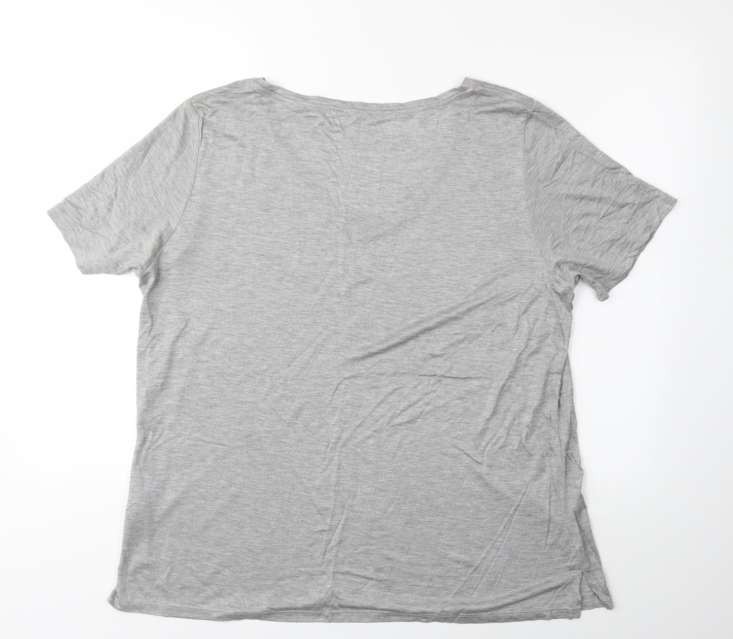 F&F Womens Grey   Basic T-Shirt Size 18