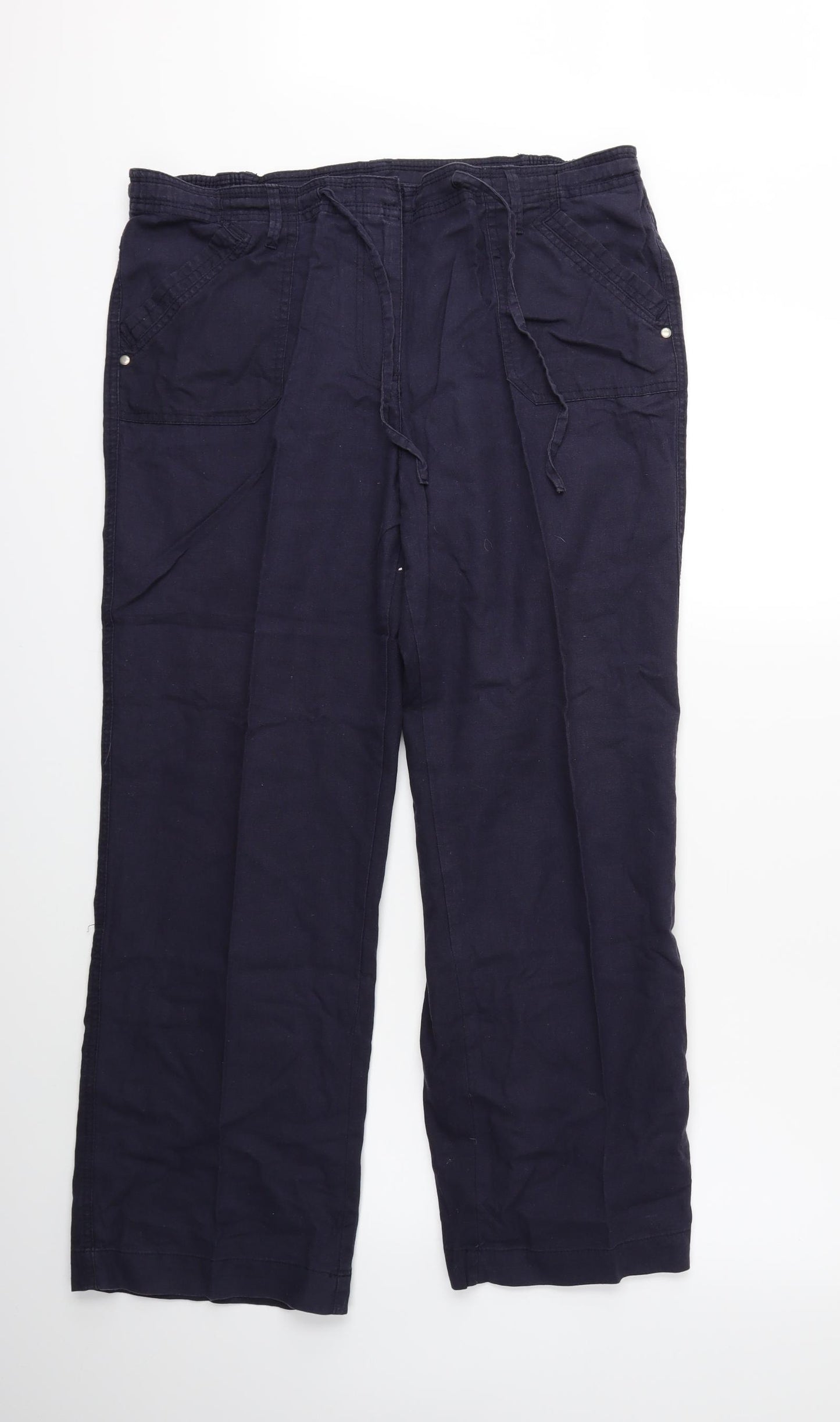 Casual Club Womens Blue   Cargo Trousers Size 16 L28 in