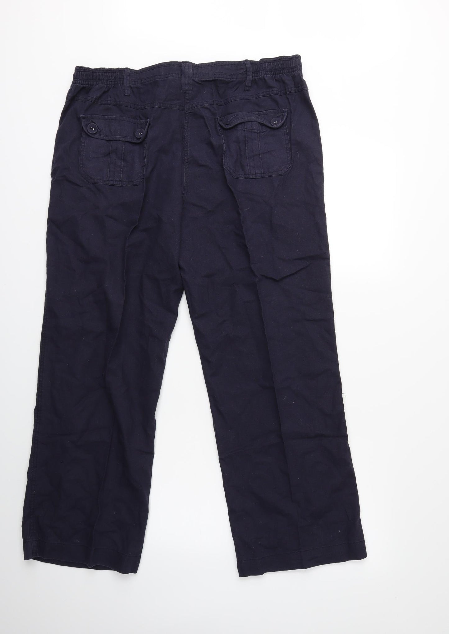 Casual Club Womens Blue   Cargo Trousers Size 16 L28 in