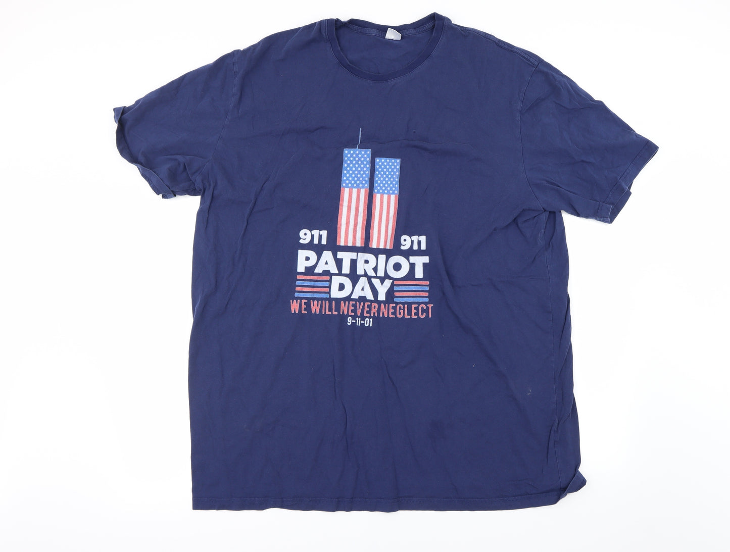 Preworn Mens Blue    T-Shirt Size 3XL