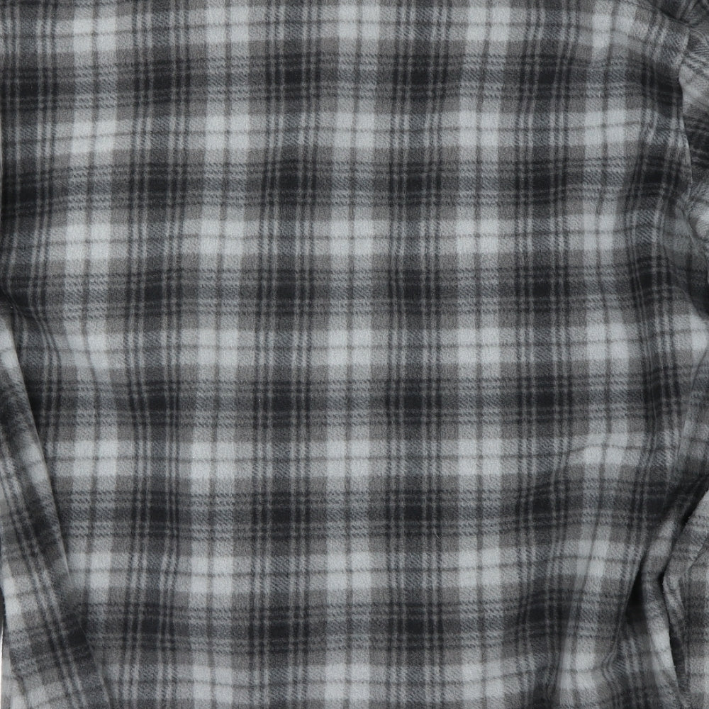 Wrangler Mens Grey Check   Button-Up Size 3XL