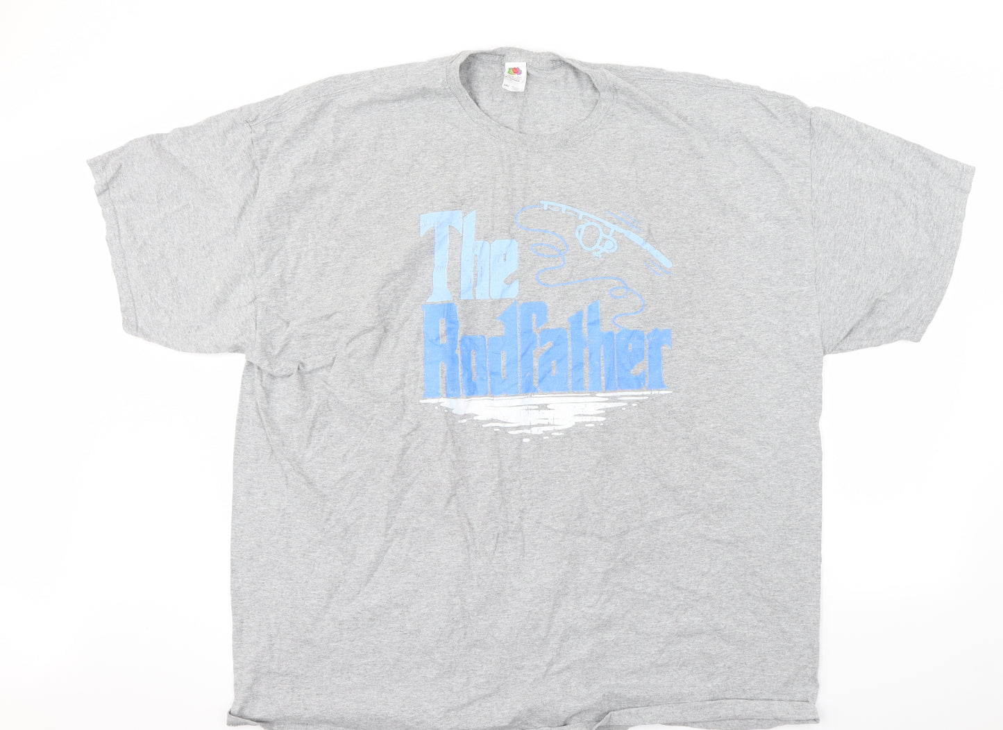 Fruit of the Loom Mens Grey    T-Shirt Size 4XL